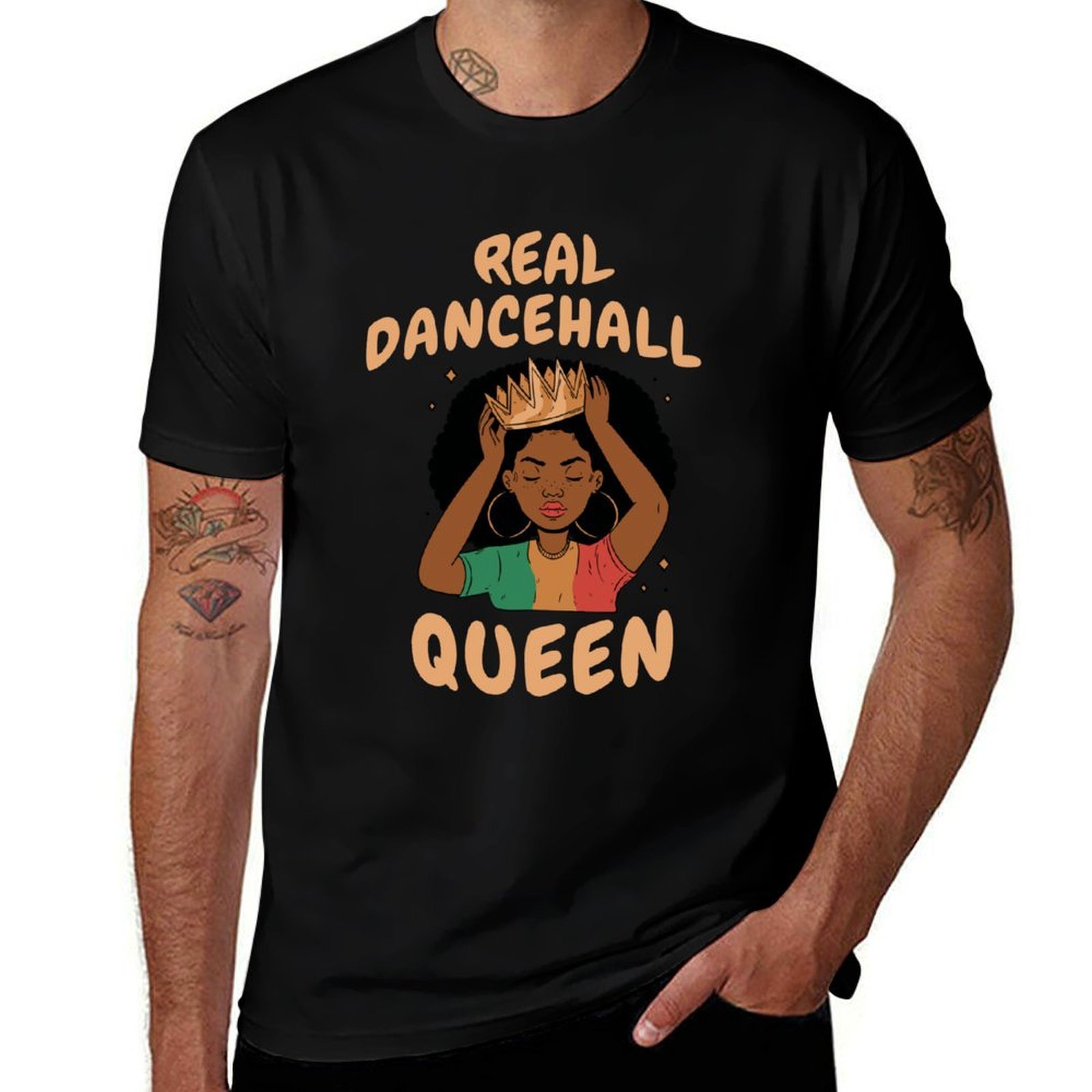Queen Street Fashion - Koszulka Real Dancehall Queen – modna